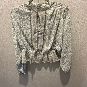 Free people long sleeve blouse